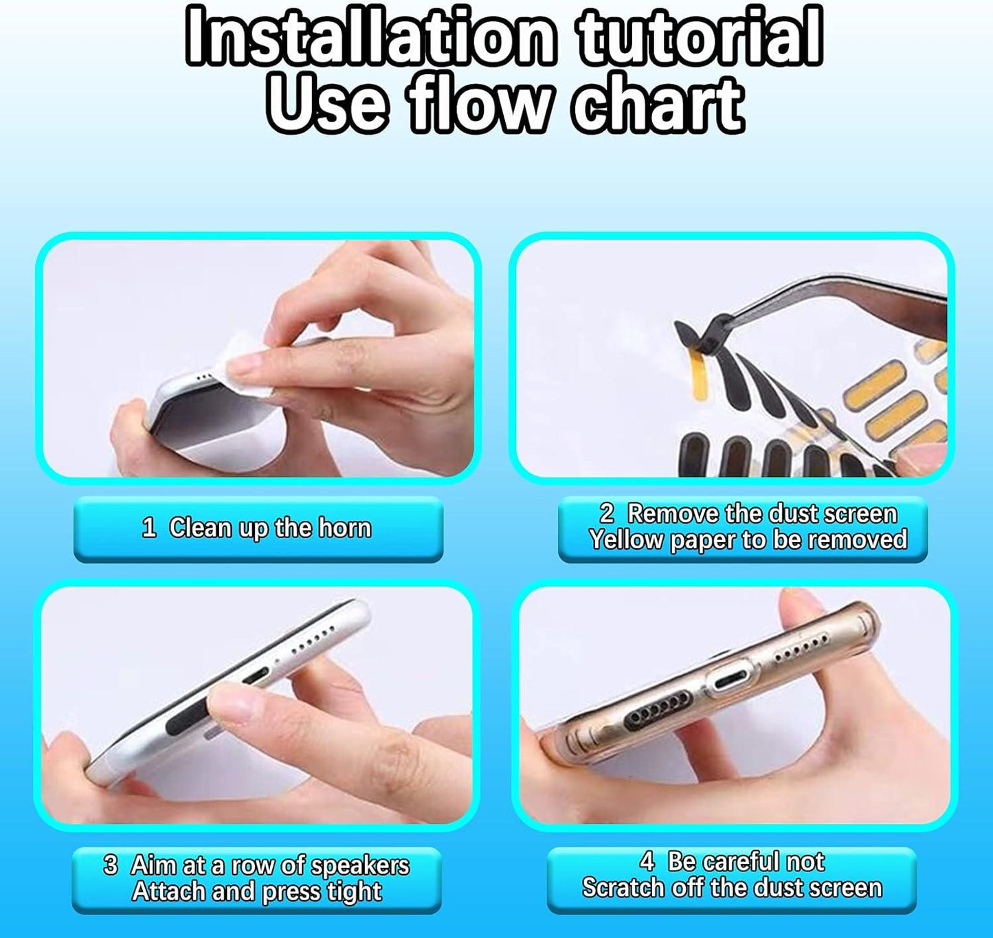10 PCs Mobile Dust Sticker Protect Mobile Phone Dustproof Net Stickers Speaker Mesh Anti Dust Proof Universal