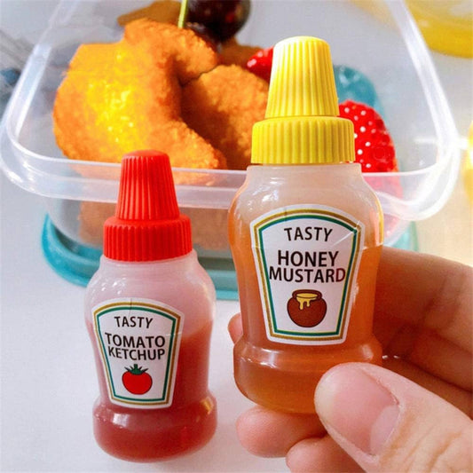 2 pc Mini ketchup bottle Portable Mayo Bottles Cooking Sauce Container Kitchen Accessories Squeeze Bottles